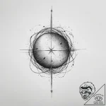 Tattoo sketch cosmic sphere, tattoo line art,… – tattoo sketch (№1755970953_0, 23.08.2025 17:42) — tattoovalue.net