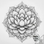 Tattoo sketch узор в виде лотоса, tattoo draw… – tattoo sketch (№1755971543_0, 23.08.2025 17:52) — tattoovalue.net