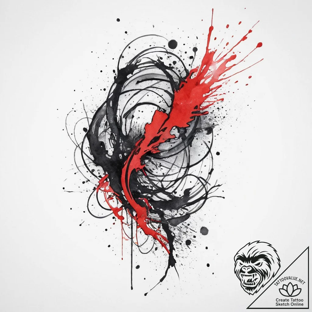Tattoo sketch cosmic dimension, tattoo line a... - tattoo sketch (№1755973121_0, 23.08.2025 18:18) — tattoovalue.net