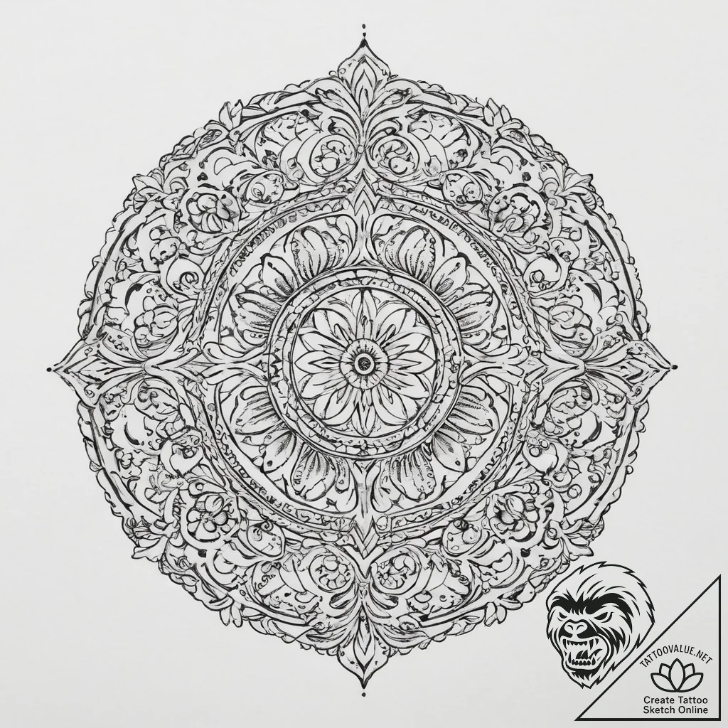 Tattoo sketch circle, tattoo drawing outline,... - tattoo sketch (№1755973715_0, 23.08.2025 18:28) — tattoovalue.net