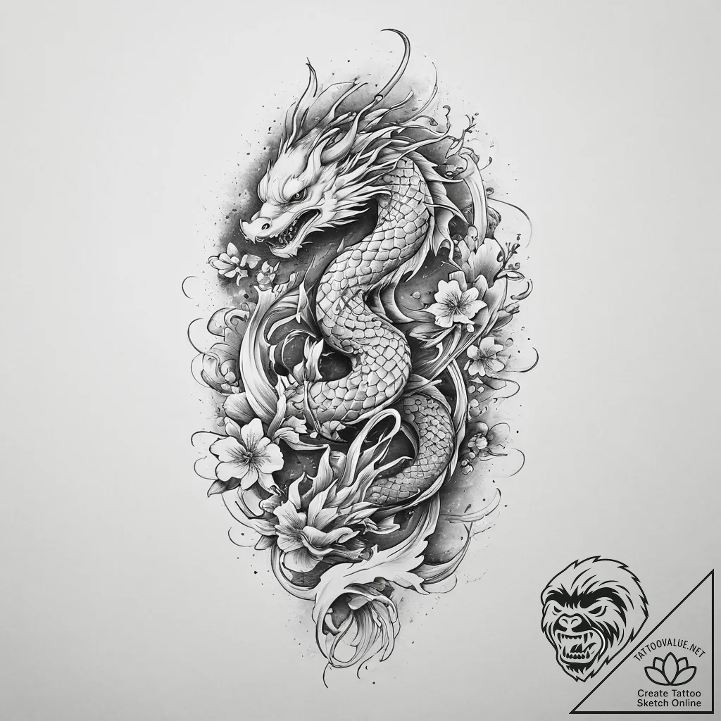 Tattoo sketch sword, tattoo line art, black a... - tattoo sketch (№1755973910_0, 23.08.2025 18:31) — tattoovalue.net