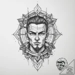 Tattoo sketch electrician a person with wires… – tattoo sketch (№1755975488_0, 23.08.2025 18:58) — tattoovalue.net