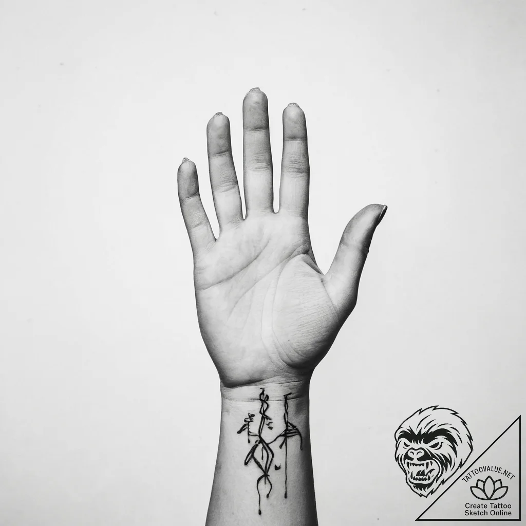 Tattoo sketch hands with a document - tattoo sketch (№1755979514_0, 23.08.2025 20:05) — tattoovalue.net