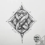 Tattoo sketch hands with a knot, tattoo flash… – tattoo sketch (№1755981309_0, 23.08.2025 20:35) — tattoovalue.net