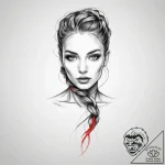 Tattoo sketch braid, ink illustration for tat… – tattoo sketch (№1755982497_0, 23.08.2025 20:54) — tattoovalue.net