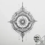 Tattoo sketch mystical journey – tattoo sketch (№1755985469_0, 23.08.2025 21:44) — tattoovalue.net