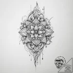 Tattoo sketch abstract линии, concept art for… – tattoo sketch (№1755987857_0, 23.08.2025 22:24) — tattoovalue.net