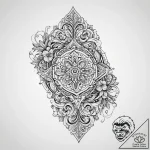 Tattoo sketch hands with a scroll, ink illust… – tattoo sketch (№1755990061_0, 23.08.2025 23:01) — tattoovalue.net