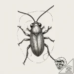 Tattoo sketch field cricket, ink illustration… – tattoo sketch (№1755990874_0, 23.08.2025 23:14) — tattoovalue.net