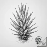 Tattoo sketch aloe vera, tattoo line art, ske… – tattoo sketch (№1755991072_0, 23.08.2025 23:17) — tattoovalue.net