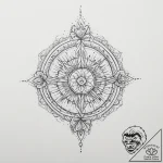 Tattoo sketch blessed serenity, artistic tatt… – tattoo sketch (№1755993497_0, 23.08.2025 23:58) — tattoovalue.net