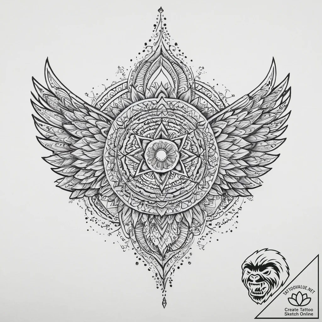 Tattoo sketch running shoe with a wing, tatto... - tattoo sketch (№1755995096_0, 24.08.2025 00:24) — tattoovalue.net