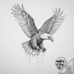 Tattoo sketch hands with an eagle, concept ar… – tattoo sketch (№1755995295_0, 24.08.2025 00:28) — tattoovalue.net
