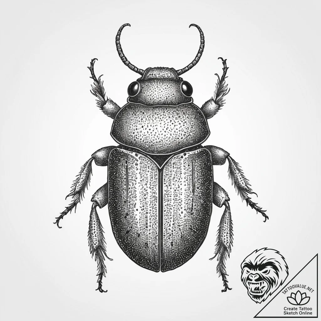 Tattoo sketch carpet beetle, tattoo line art,... - tattoo sketch (№1755995899_0, 24.08.2025 00:38) — tattoovalue.net