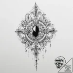 Tattoo sketch onyx – tattoo sketch (№1755996696_0, 24.08.2025 00:51) — tattoovalue.net