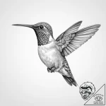 Tattoo sketch rufous hummingbird – tattoo sketch (№1755997297_0, 24.08.2025 01:01) — tattoovalue.net