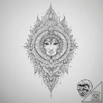Tattoo sketch узор в индийском стиле, concept… – tattoo sketch (№1755999489_0, 24.08.2025 01:38) — tattoovalue.net