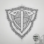 Tattoo sketch justice league logo, artistic t… – tattoo sketch (№1755999893_0, 24.08.2025 01:44) — tattoovalue.net