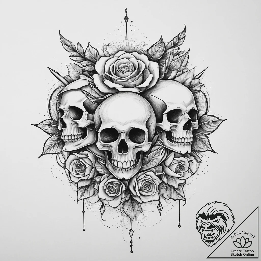 Tattoo sketch weapon, tattoo sketch design, r... - tattoo sketch (№1756000697_0, 24.08.2025 01:58) — tattoovalue.net