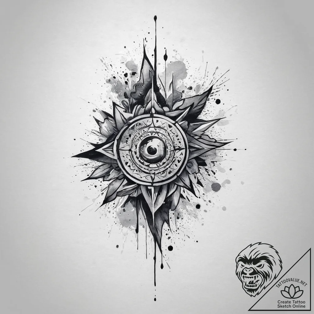 Tattoo sketch dust, tattoo sketch design, on... - tattoo sketch (№1756002548_0, 24.08.2025 02:29) — tattoovalue.net