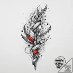 Tattoo sketch braid, tattoo line art, trash p… – tattoo sketch (№1756002748_0, 24.08.2025 02:32) — tattoovalue.net