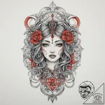 Tattoo sketch town, tattoo line art, neo trad… – tattoo sketch (№1756004179_0, 24.08.2025 02:56) — tattoovalue.net