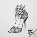 Tattoo sketch high heel tattoo, tattoo flash… – tattoo sketch (№1756006600_0, 24.08.2025 03:36) — tattoovalue.net