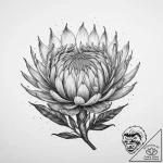 Tattoo sketch king protea, tattoo sketch desi… – tattoo sketch (№1756007199_0, 24.08.2025 03:46) — tattoovalue.net