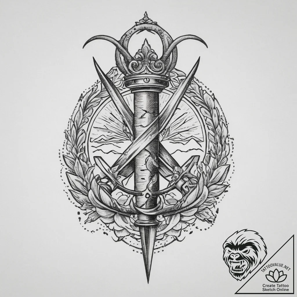Tattoo sketch scissors, tattoo line art, old... - tattoo sketch (№1756007404_0, 24.08.2025 03:50) — tattoovalue.net