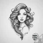 Tattoo sketch mermaid tattoo, concept art for… – tattoo sketch (№1756007805_0, 24.08.2025 03:56) — tattoovalue.net