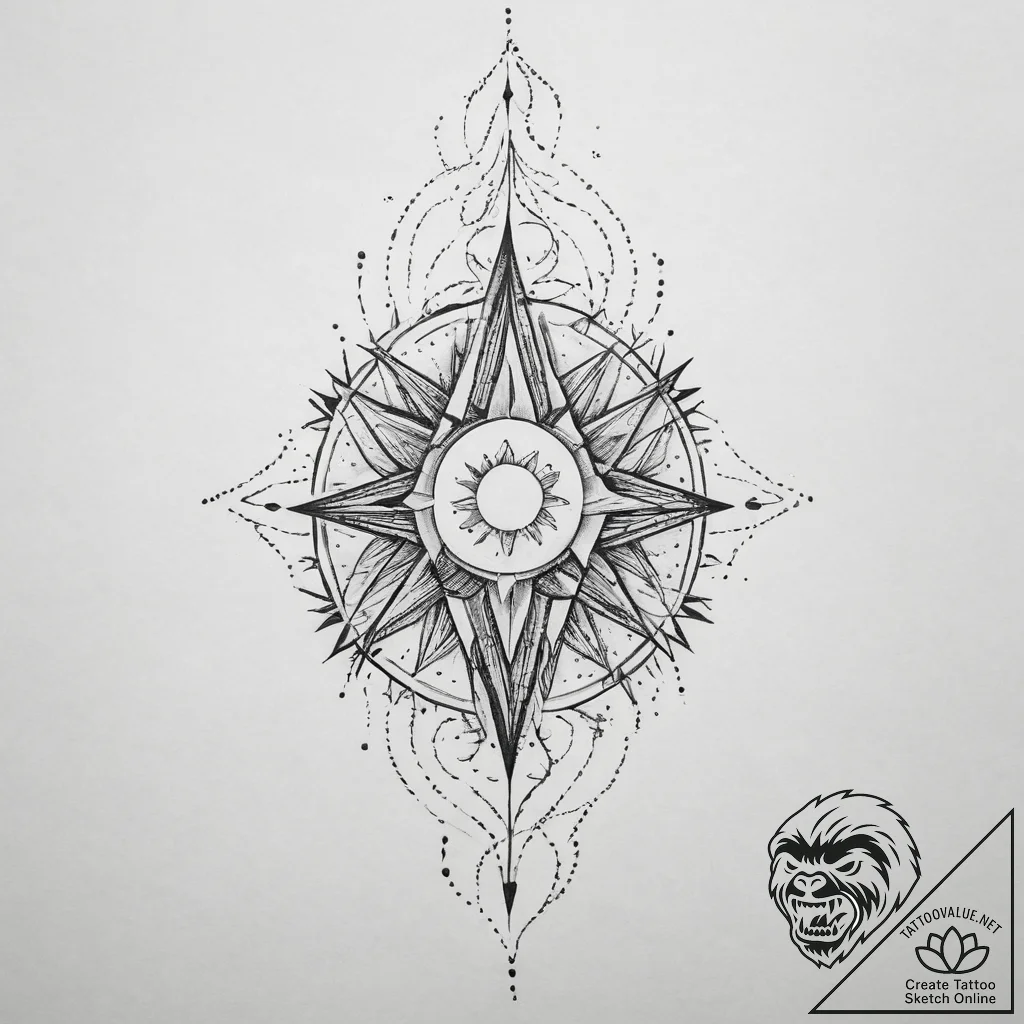 Tattoo sketch cosmic self, tattoo drawing out... - tattoo sketch (№1756009207_0, 24.08.2025 04:20) — tattoovalue.net