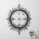Tattoo sketch cosmic origin, artistic tattoo… – tattoo sketch (№1756010407_0, 24.08.2025 04:40) — tattoovalue.net