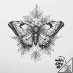 Tattoo sketch fruit tree moth, artistic tatto… – tattoo sketch (№1756016456_0, 24.08.2025 06:20) — tattoovalue.net
