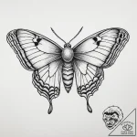 Tattoo sketch silk moth, tattoo sketch design… – tattoo sketch (№1756016656_0, 24.08.2025 06:24) — tattoovalue.net