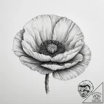 Tattoo sketch poppy flower, tattoo sketch des… – tattoo sketch (№1756016862_0, 24.08.2025 06:27) — tattoovalue.net