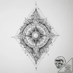 Tattoo sketch cosmic narrative, ink illustrat… – tattoo sketch (№1756020493_0, 24.08.2025 07:28) — tattoovalue.net