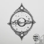 Tattoo sketch cosmic being, tattoo drawing ou… – tattoo sketch (№1756021083_0, 24.08.2025 07:38) — tattoovalue.net