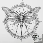 Tattoo sketch praying mantis, tattoo flash sh… – tattoo sketch (№1756022490_0, 24.08.2025 08:01) — tattoovalue.net