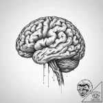 Tattoo sketch brain – tattoo sketch (№1756023899_0, 24.08.2025 08:24) — tattoovalue.net