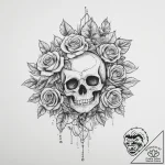 Tattoo sketch magical berries, tattoo line ar… – tattoo sketch (№1756024293_0, 24.08.2025 08:31) — tattoovalue.net