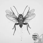 Tattoo sketch tree cricket, ink illustration… – tattoo sketch (№1756025495_0, 24.08.2025 08:51) — tattoovalue.net