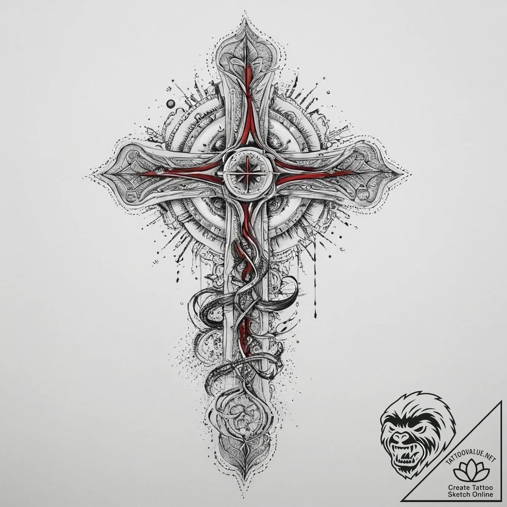 Tattoo sketch cosmic ocean, tattoo line art,... - tattoo sketch (№1756026886_0, 24.08.2025 09:14) — tattoovalue.net