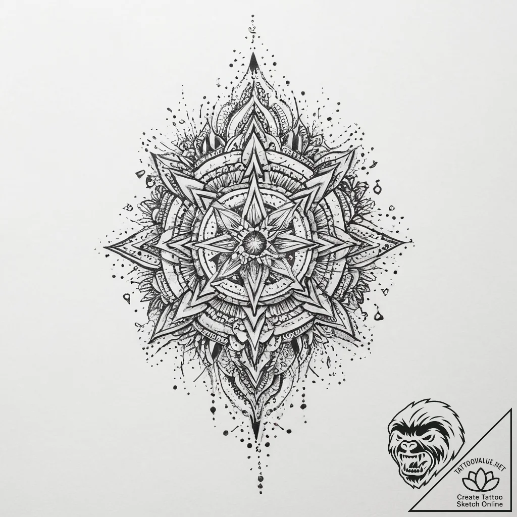 Tattoo sketch mystical past, tattoo drawing o... - tattoo sketch (№1756027691_0, 24.08.2025 09:28) — tattoovalue.net