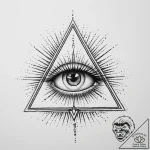 Tattoo sketch eye of providence with rays of… – tattoo sketch (№1756030508_0, 24.08.2025 10:15) — tattoovalue.net