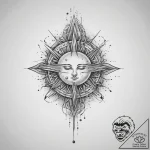Tattoo sketch cosmic spirit, ink illustration… – tattoo sketch (№1756031711_0, 24.08.2025 10:35) — tattoovalue.net