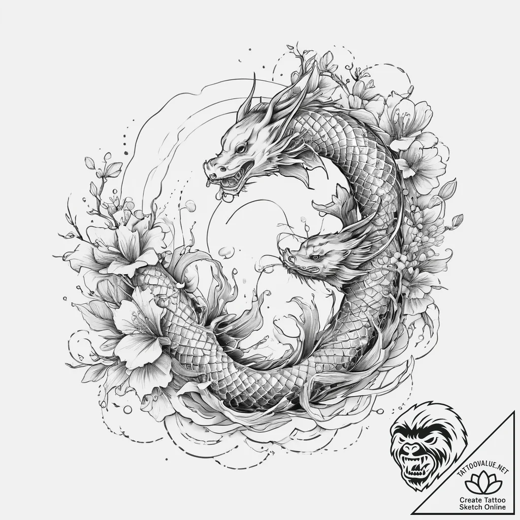 Tattoo sketch pink, tattoo sketch design, cle... - tattoo sketch (№1756032935_0, 24.08.2025 10:55) — tattoovalue.net