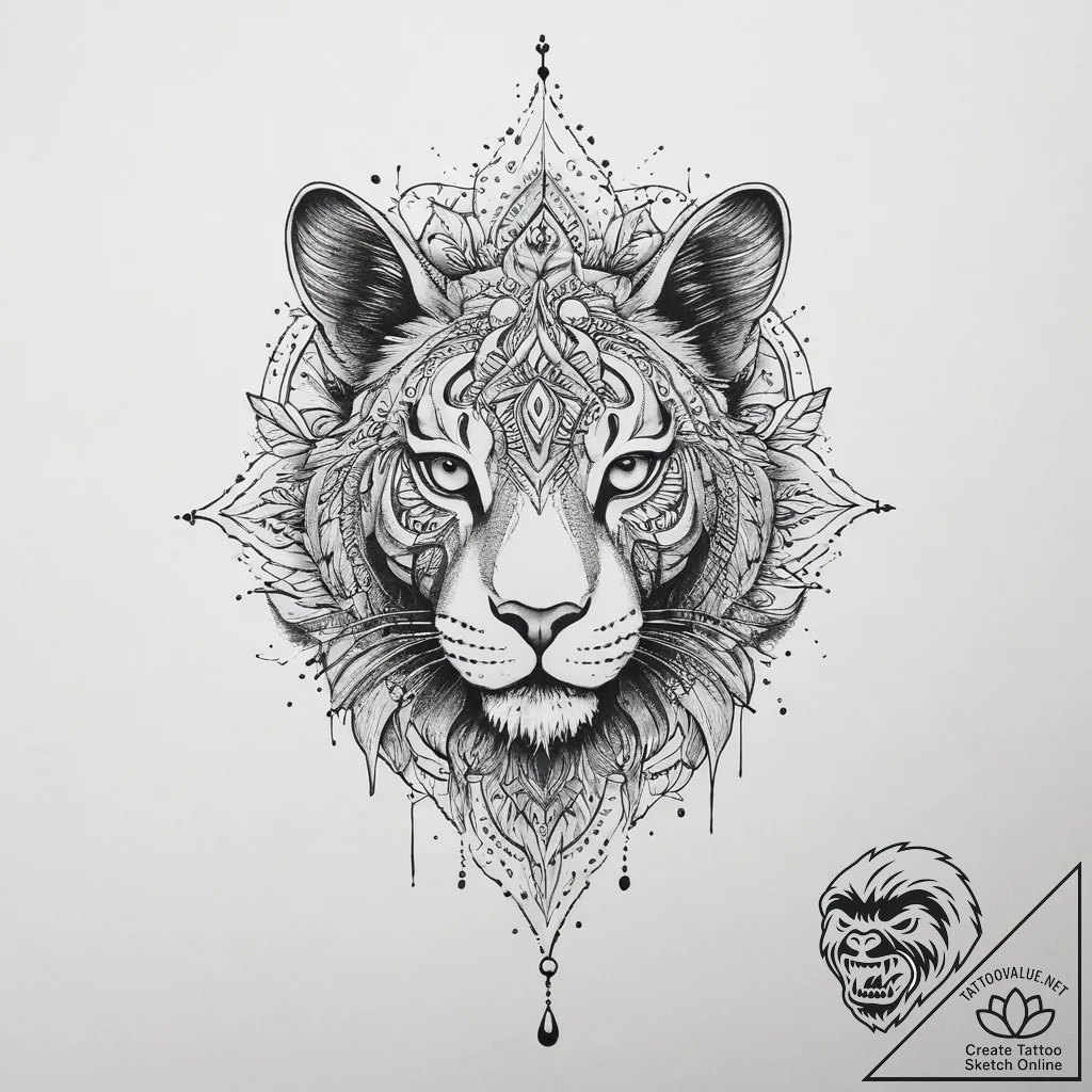 Tattoo sketch riddle, artistic tattoo sketch,... - tattoo sketch (№1756034546_0, 24.08.2025 11:22) — tattoovalue.net