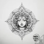 Tattoo sketch spiritual story – tattoo sketch (№1756035539_0, 24.08.2025 11:38) — tattoovalue.net