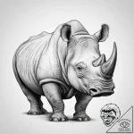 Tattoo sketch rhinoceros, tattoo drawing outl… – tattoo sketch (№1756035948_0, 24.08.2025 11:45) — tattoovalue.net