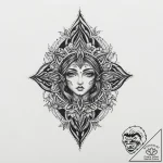 Tattoo sketch devotional art, ink illustratio… – tattoo sketch (№1756036948_0, 24.08.2025 12:02) — tattoovalue.net